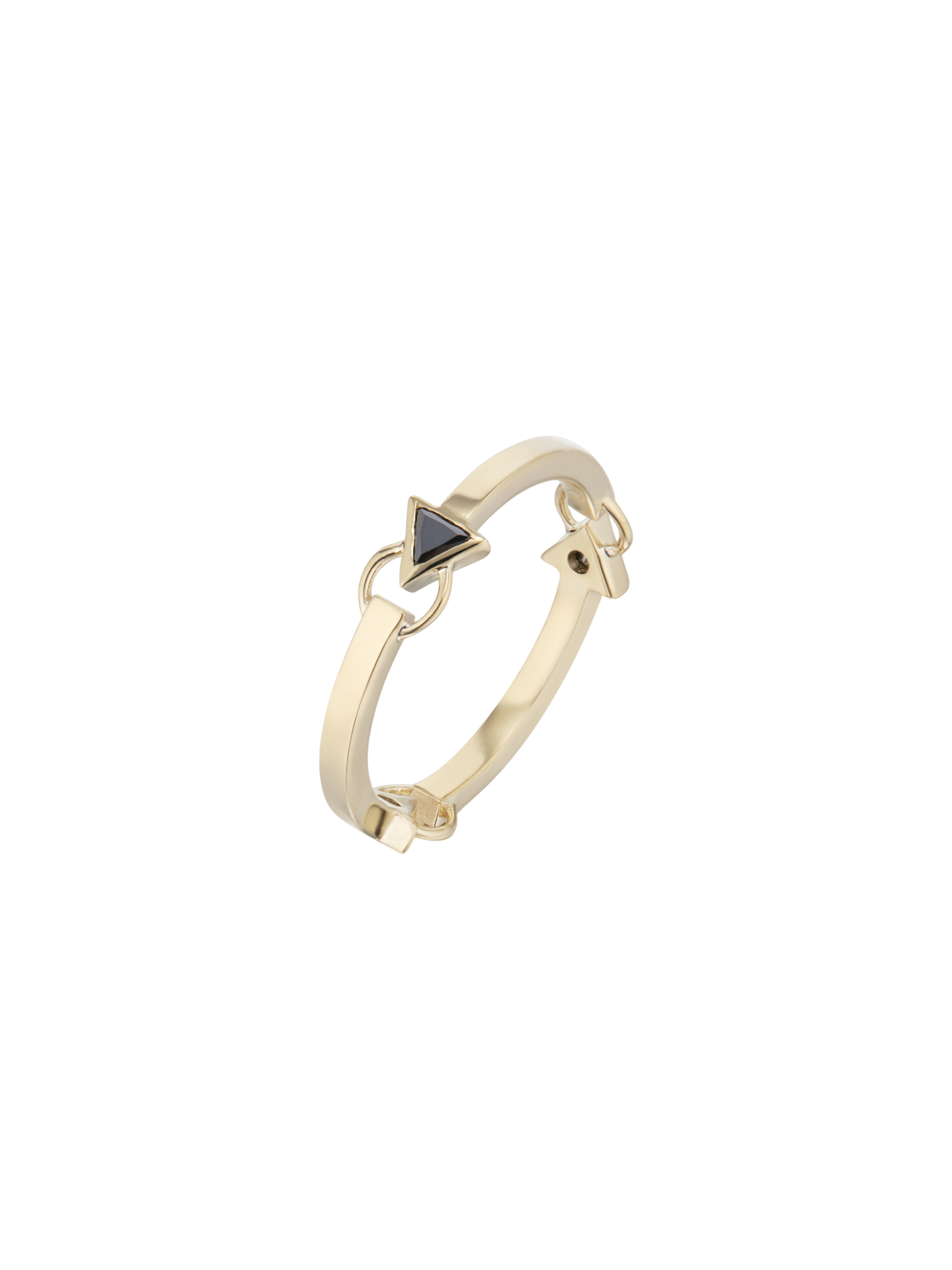 Foundation shape trio stacking ring